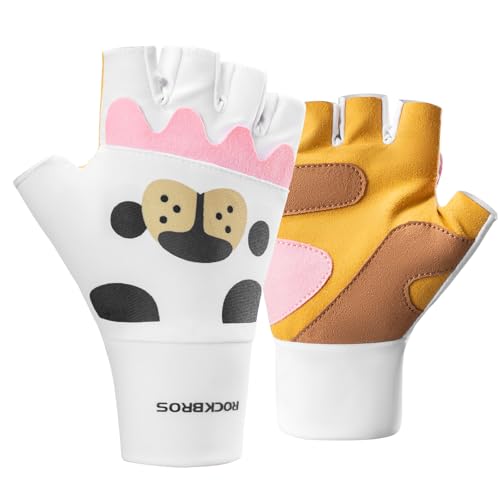 ROCKBROS Kinder Halbfinger Fahrradhandschuhe Fingerlose Warm Handschuhe für Kinder Jungen Mädchen Scooter Fahrrad ROCKBROS Kinder Halbfinger Fahrradhandschuhe Fingerlose Warm Handschuhe für Kinder Jungen Mädchen Scooter Fahrrad von ROCKBROS