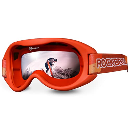 ROCKBROS Kinder Skibrille Snowboard Brille UV-Schutz Schneebrille Winddicht Ski Schutzbrille ROCKBROS Kinder Skibrille Snowboard Brille UV-Schutz Schneebrille Winddicht Ski Schutzbrille von ROCKBROS