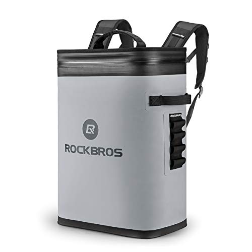 ROCKBROS Kühltasche Rucksack 20L (36-Cans) Picknicktasche Isolierte Kühlbox Wasserdicht Kühler Haltbar für Outdoor, Camping, Angeln, Picknick, Reise von ROCKBROS