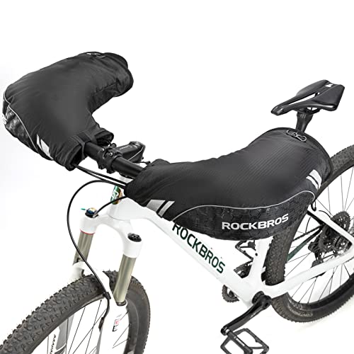 ROCKBROS Lenkerstulpen Lenker Handschuhe für Fahrrad Motorrad Roller Scooter Winddicht Warm von ROCKBROS