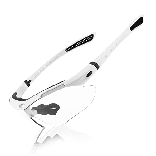 ROCKBROS Photochromatische Sportbrillen UV400 Schutz Radfahren Sonnenbrille Damen Herren für Outdoor-Sport Motorradfahren Angeln Golf Beach Baseball ROCKBROS Photochromatische Sportbrillen UV400 Schutz Radfahren Sonnenbrille Damen Herren für Outdoor-Sport Motorradfahren Angeln Golf Beach Baseball von ROCKBROS