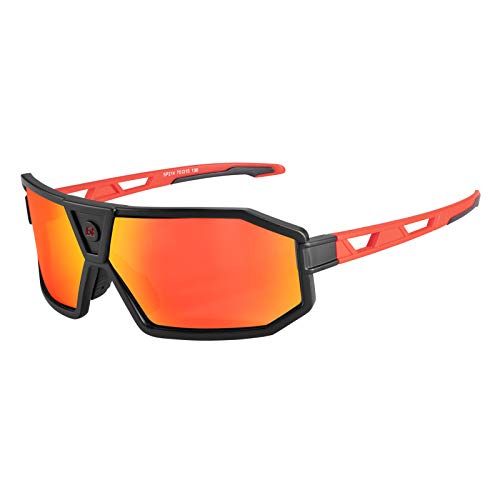 ROCKBROS Polarisierte Fahrradbrille Sonnenbrille Sportbrille Herren Damen Radbrille für Outdoorsport Radfahren Fischen Laufen von ROCKBROS