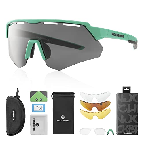 ROCKBROS Polarisierte Fahrradbrille mit 4 Wechselgläser Sonnenbrille Sportbrille für Damen Herren ROCKBROS Polarisierte Fahrradbrille mit 4 Wechselgläser Sonnenbrille Sportbrille für Damen Herren von ROCKBROS