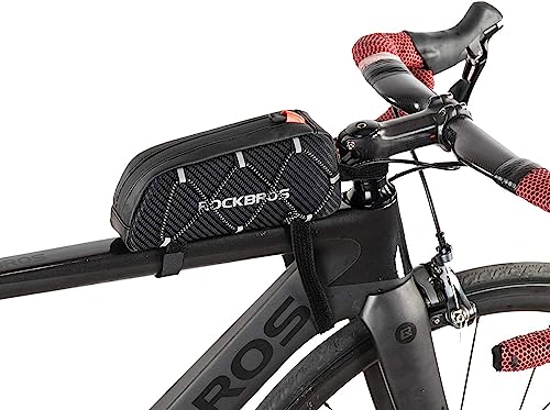 ROCKBROS Rahmentasche Fahrradtasche für Fahrradrahmen Oberrohrtasche ca.1L 22 * 10 * 5,5cm von ROCKBROS