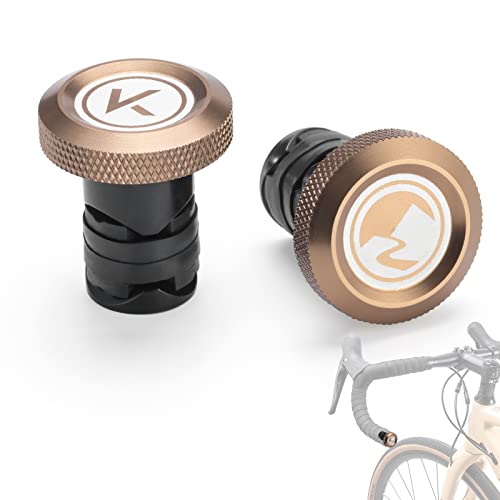 ROCKBROS Road-to-Sky Fahrrad Lenkerstopfen Endkappe Lenker Bar End Plugs aus Aluminiumlegierung 2 Stück für Rennrad, MTB von ROCKBROS