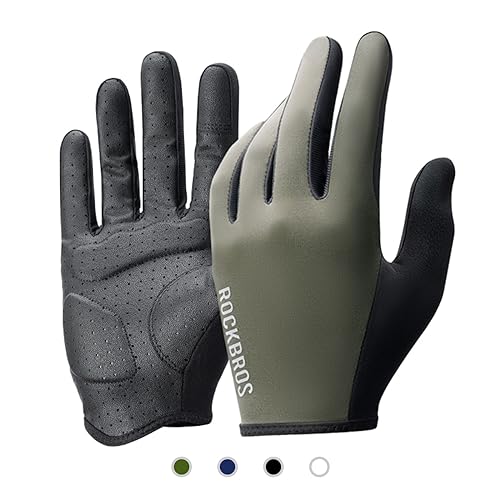 ROCKBROS Road to Sky Handschuhe Fahrrad Fahrradhandschuhe Touchscreen Vollfinger Atmungsaktive rutschfeste Handschuhe Frühling Sommer für Radfahren Laufen Fitness Damen Herren Grün XL ROCKBROS Road to Sky Handschuhe Fahrrad Fahrradhandschuhe Touchscreen Vollfinger Atmungsaktive rutschfeste Handschuhe Frühling Sommer für Radfahren Laufen Fitness Damen Herren Grün XL von ROCKBROS