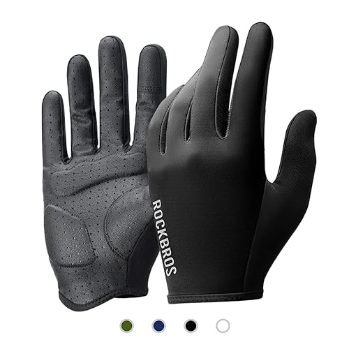 ROCKBROS Road to Sky Handschuhe Fahrrad Fahrradhandschuhe Touchscreen Vollfinger Atmungsaktive rutschfeste Handschuhe Frühling Sommer für Radfahren Laufen Fitness Damen Herren Schwarz XL ROCKBROS Road to Sky Handschuhe Fahrrad Fahrradhandschuhe Touchscreen Vollfinger Atmungsaktive rutschfeste Handschuhe Frühling Sommer für Radfahren Laufen Fitness Damen Herren Schwarz XL von ROCKBROS