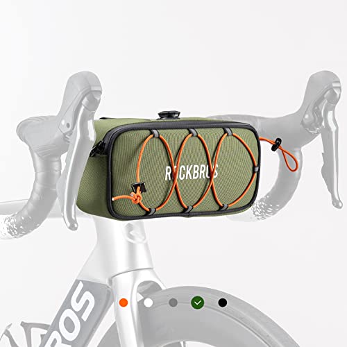 ROCKBROS Road-to-Sky Lenkertasche Fahrrad Tasche Selbstentworfene Fahrradtasche Wasserabweisende Reflekrierende Fronttasche für MTB, Rennrad, City-Rad von ROCKBROS