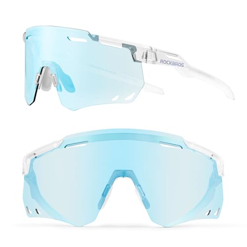 ROCKBROS Selbsttönend Sonnenbrille Fahrradbrillen Photochromatische Sportbrille für Damen und Herren UV400 Schutz ROCKBROS Selbsttönend Sonnenbrille Fahrradbrillen Photochromatische Sportbrille für Damen und Herren UV400 Schutz von ROCKBROS