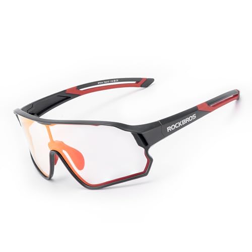ROCKBROS Selbsttönende Fahrradbrille Sportbrille Jugendliche Sonnenbrille Kinder Radbrille UV400 Schutz Fahrrad 4 Farben mit TR90 Rahmen ROCKBROS Selbsttönende Fahrradbrille Sportbrille Jugendliche Sonnenbrille Kinder Radbrille UV400 Schutz Fahrrad 4 Farben mit TR90 Rahmen von ROCKBROS