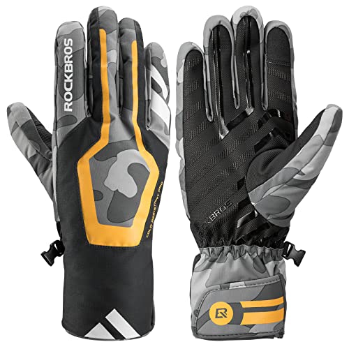 ROCKBROS Skihandschuhe Winter Sports Ski Snowboard Fahrrad Handschuhe Wasserdicht Extra Warm Anti-Rutsch Fingerhandschu für Herren M L XL XXL ROCKBROS Skihandschuhe Winter Sports Ski Snowboard Fahrrad Handschuhe Wasserdicht Extra Warm Anti-Rutsch Fingerhandschu für Herren M L XL XXL von ROCKBROS