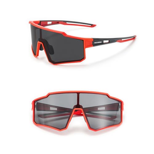 ROCKBROS Sport Sonnenbrille Polarisiert Fahrradbrille Herren Damen Sunglasses UV400 Schutzbrille TR90 Rahmen für Outdoorsport Radfahren Golf ROCKBROS Sport Sonnenbrille Polarisiert Fahrradbrille Herren Damen Sunglasses UV400 Schutzbrille TR90 Rahmen für Outdoorsport Radfahren Golf von ROCKBROS