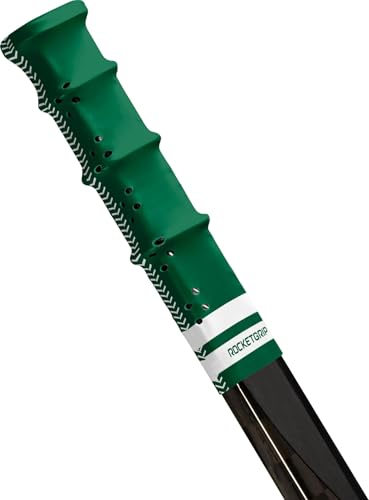 ROCKETGRIP – Sportgriff für Eishockeyschläger – Lochgriffe – Eishockeyzubehör, Einheitsgröße (Green - White) von ROCKETGRIP