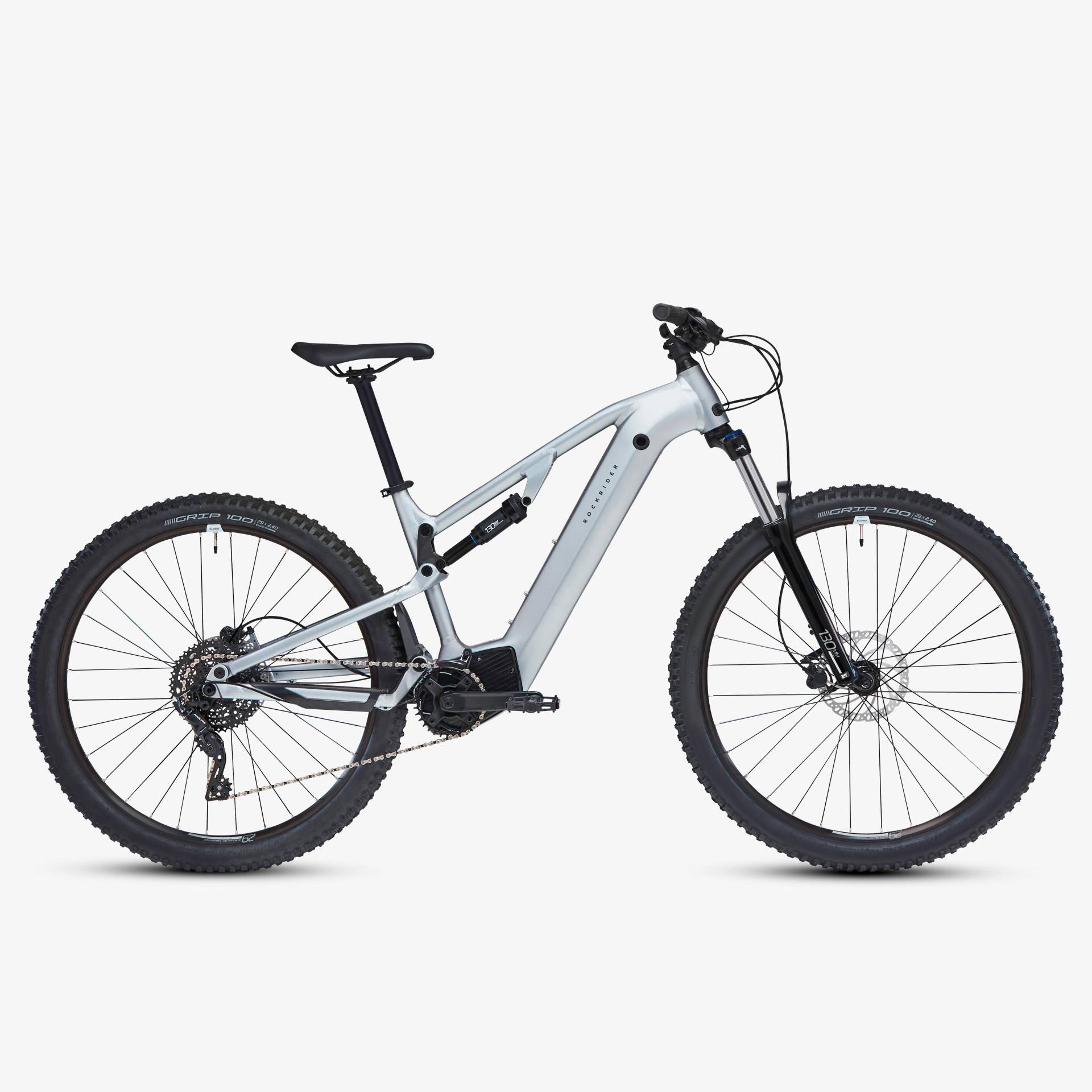 E-Mountainbike 29 Zoll E-EXPL 500S vollgefedert grau/metallic von ROCKRIDER