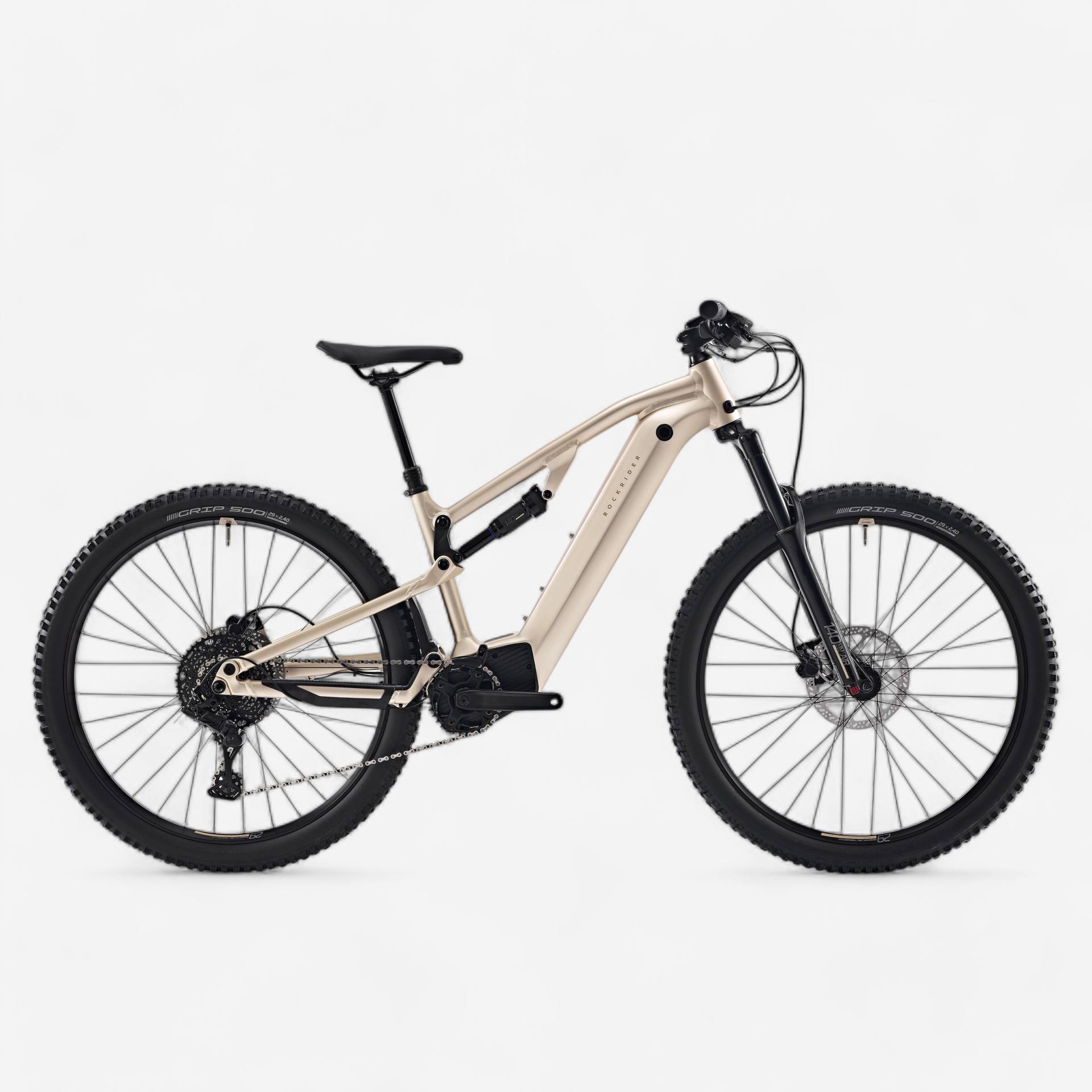 E-Mountainbike E-Expl 520 S Fully 29 Zoll Beige E-Mountainbike E-Expl 520 S Fully 29 Zoll Beige von ROCKRIDER
