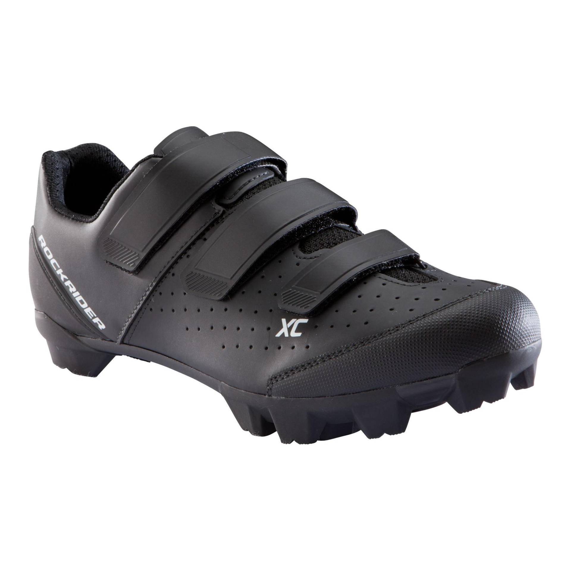 MTB-Schuhe XC 100 schwarz von ROCKRIDER