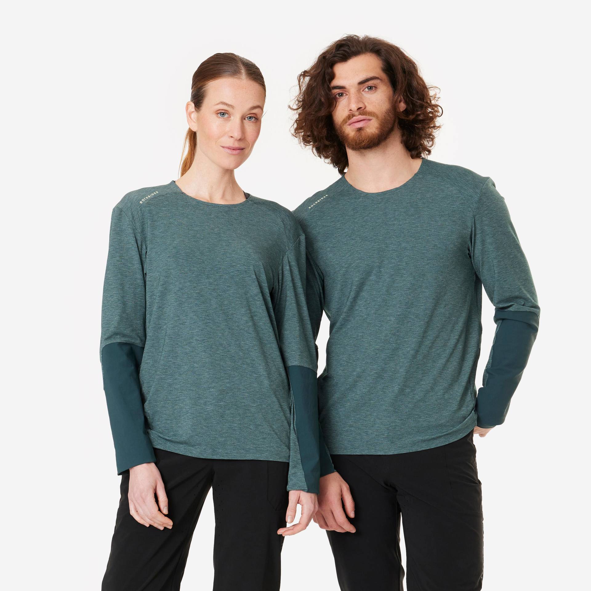 Radtrikot MTB langarm atmungsaktiv Unisex grün Radtrikot MTB langarm atmungsaktiv Unisex grün von ROCKRIDER