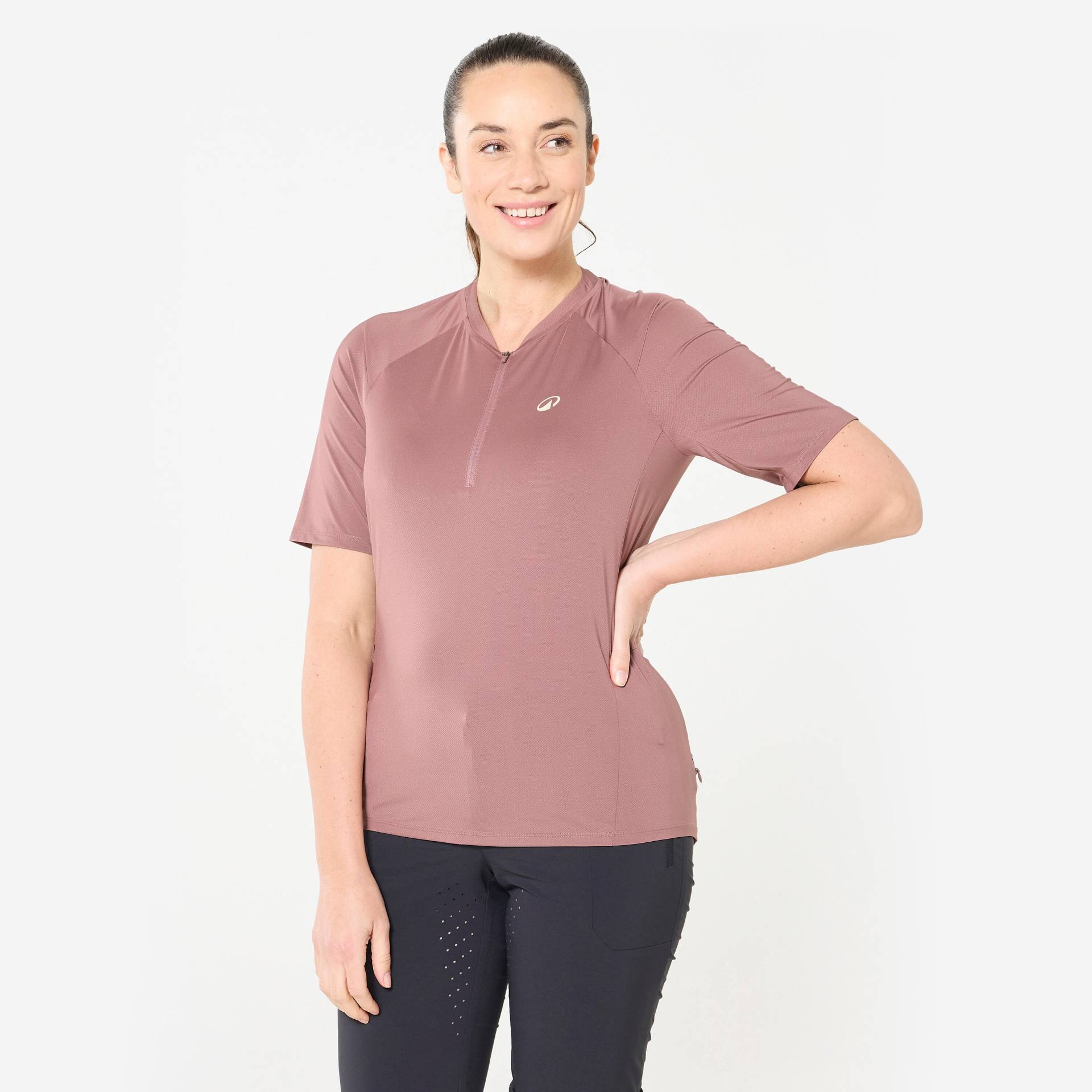 Radtrikot kurzarm Cargo Damen rosa/grau Radtrikot kurzarm Cargo Damen rosa/grau von ROCKRIDER