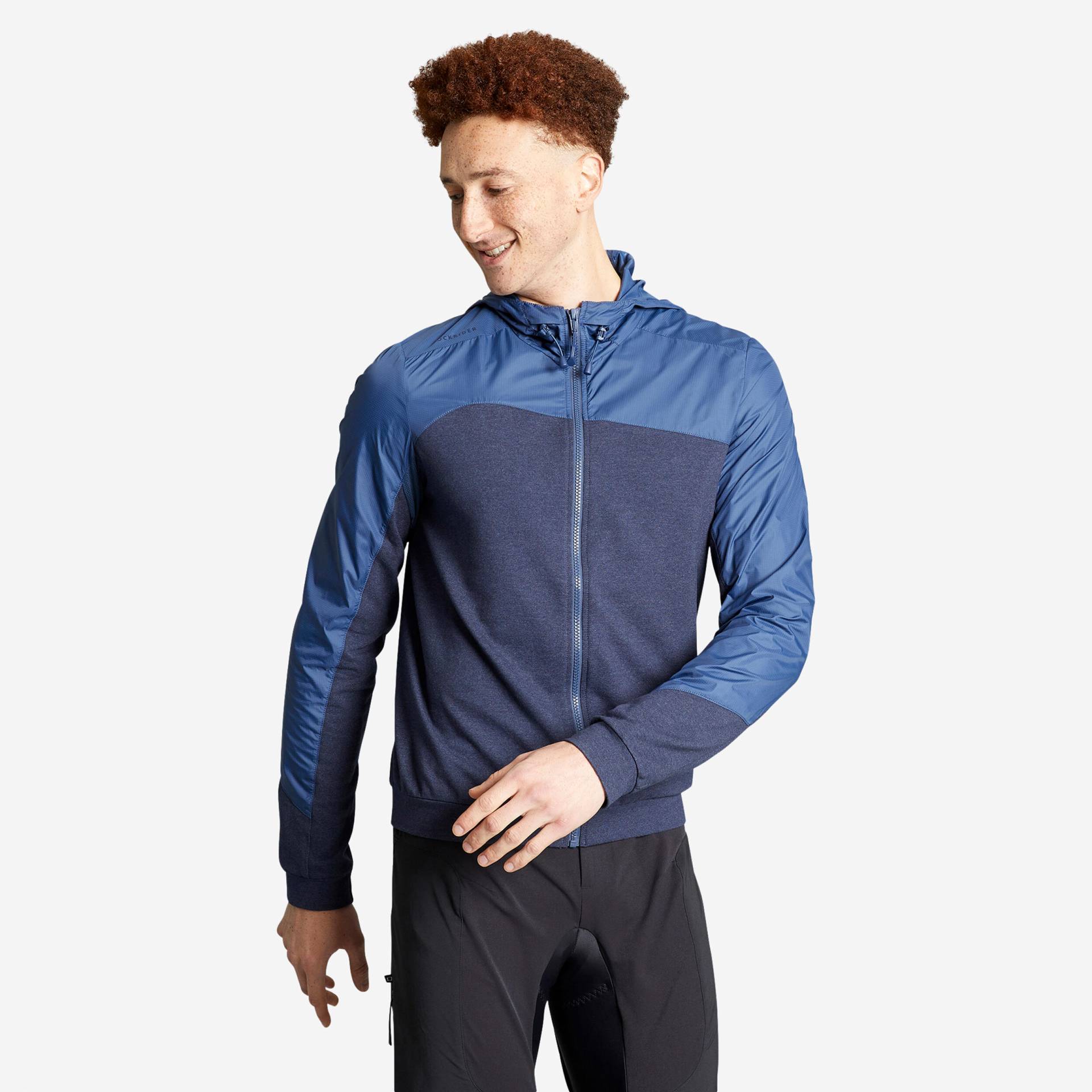 Radsport MTB Windjacke – blau von ROCKRIDER