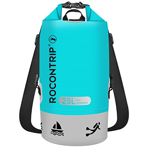 ROCONTRIP Wasserdichte Tasche mit langem verstellbarem Schultergurt, perfekt für Kajakfahren, Bootfahren, Angeln, Rafting, Schwimmen, Camping, Snowboard von ROCONTRIP