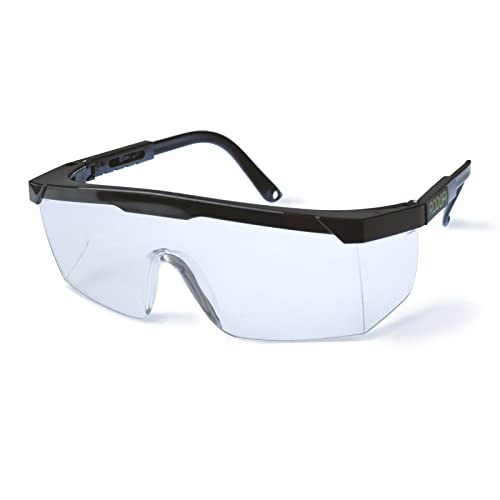 RODOPI ClearVision-Flex Schutzbrille verstellbar Sicherheitsbrille EN 166 1F Arbeitsschutzbrille Seitenschutz Baustelle Labor Überbrille Arbeit ANSI Z87.1 (3) von RODOPI