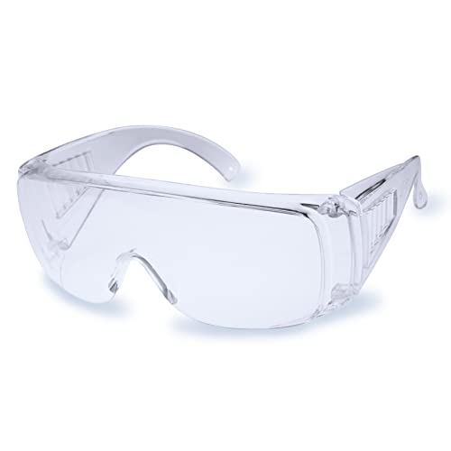 RODOPI ProLense-Protect Schutzbrille für Brillenträger Sicherheitsbrille klar EN 166 1F Arbeitsschutzbrille Baustelle Labor Überbrille Arbeit ANSI Z87.1 (120) von RODOPI