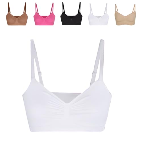 ROFIHOKS Bügelloser Sculpt-BH für Damen, Softsculpt-Push-Up-BH für den Alltag, Stretch-Comfort-Bralettes ohne Bügel (White,XXL) von ROFIHOKS