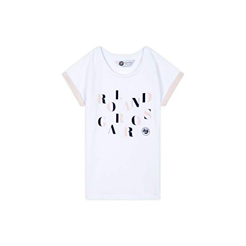 ROLAND GARROS T-Shirt mit Rundhalsausschnitt, für Mädchen, Weiß ROLAND GARROS T-Shirt mit Rundhalsausschnitt, für Mädchen, Weiß von RG ROLAND GARROS