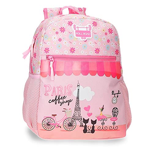 Roll Road Coffee Shop Kindergarten Rucksack Pink 27x33x11 cm Polyester 9,8L Roll Road Coffee Shop Kindergarten Rucksack Pink 27x33x11 cm Polyester 9,8L von Roll Road