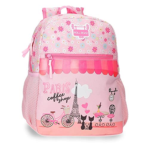 Roll Road Coffee Shop Kindergarten Rucksack Pink 27x33x11 cm Polyester 9,8L von Roll Road