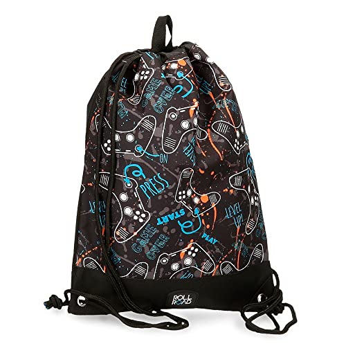 Roll Road Roll Road Gamers Rucksack, Schwarz, 32 x 42 cm, Polyester, Schwarz, Rucksack Roll Road Roll Road Gamers Rucksack, Schwarz, 32 x 42 cm, Polyester, Schwarz, Rucksack von Roll Road