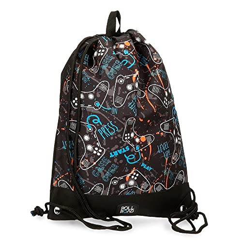 Roll Road Roll Road Gamers Rucksack, Schwarz, 32 x 42 cm, Polyester, Schwarz, Rucksack von Roll Road