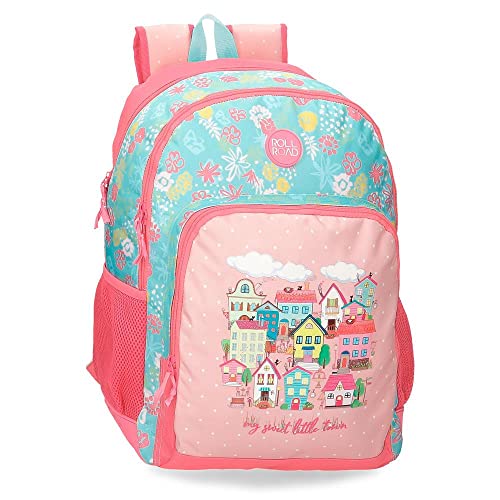 Roll Road My Little Town Schulrucksack mit Zwei Fächern, anpassbar an Trolley, Rosa, 33 x 44 x 17 cm, Polyester, 24,68 l, Rosa, Talla única, Schulrucksack mit Zwei Fächern, anpassbar an Trolley Roll Road My Little Town Schulrucksack mit Zwei Fächern, anpassbar an Trolley, Rosa, 33 x 44 x 17 cm, Polyester, 24,68 l, Rosa, Talla única, Schulrucksack mit Zwei Fächern, anpassbar an Trolley von Roll Road