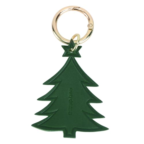 ROMISBABA 1stk Weihnachtsbaum-schlüsselanhänger Autodekorationen Weihnachtsbaum-anhänger Vintage-geldbörse Bild Schlüsselanhänger Ornamente Green Leder von ROMISBABA