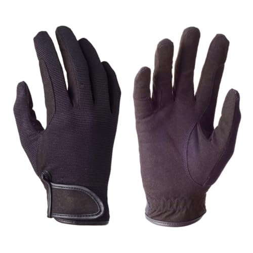 ROMISBABA Professionelle Reithandschuhe Unisex Mikrofaser Atmungsaktiv Verstellbar Touchscreen Pferdesport Handschuhe Schwarz ROMISBABA Professionelle Reithandschuhe Unisex Mikrofaser Atmungsaktiv Verstellbar Touchscreen Pferdesport Handschuhe Schwarz von ROMISBABA