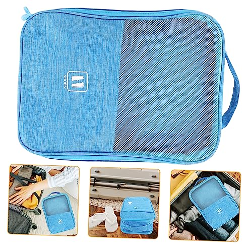 ROMISBABA Reise Schuh Tasche Reisen Reiseschuhtaschen Gepäck Kabel Reise-Gadgets Rucksack schuhfach Schuhaufbewahrung für Rucksack Aufbewahrungstasche Schuh-Organizer Schuhsortiertasche Blue von ROMISBABA