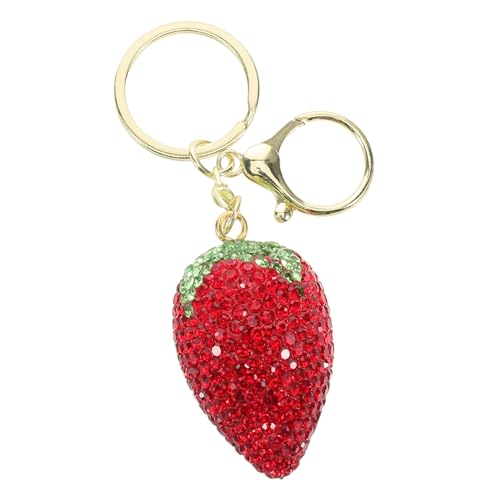 ROMISBABA Strass Erdbeere Schlüsselanhänger Funkelnde Frucht Schlüsselanhänger Autoschlüssel Charms Geldbörse Charms Für Handtaschen Tasche Geldbörse Autozubehör ROMISBABA Strass Erdbeere Schlüsselanhänger Funkelnde Frucht Schlüsselanhänger Autoschlüssel Charms Geldbörse Charms Für Handtaschen Tasche Geldbörse Autozubehör von ROMISBABA