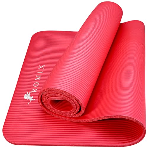 ROMIX Yoga Matte 15MM, (180 x 60cm) Dicke Weich Gymnastikmatte, Rutschfest Umweltfreundliche Schaum Pad yogamatte, Fitnessmatte für Manner Damen Pilates Meditation Training Zuhause Fitnessstudio Reise von ROMIX