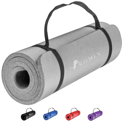 ROMIX Fitnessmatte, 10MM Dick Weich Yoga Matte, Rutschfest Umweltfreundliche Schaum Pad, Trainingsmatte für Manner Damen Pilates Meditation Workout Sport Zuhause Fitnessstudio Draußen Reise ROMIX Fitnessmatte, 10MM Dick Weich Yoga Matte, Rutschfest Umweltfreundliche Schaum Pad, Trainingsmatte für Manner Damen Pilates Meditation Workout Sport Zuhause Fitnessstudio Draußen Reise von ROMIX