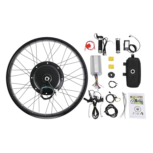 ROMYIX 1500W Ebike Umbausatz, 28 Zoll 48V Hinterrad Umbausatz mit 35A Controller, bürstenloser Gearless Motor, LED Anzeige von ROMYIX