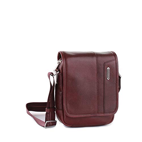 RONCATO Panama DLX, Utility Bag mit Klappe für Herren, Bordeaux, Small von RONCATO