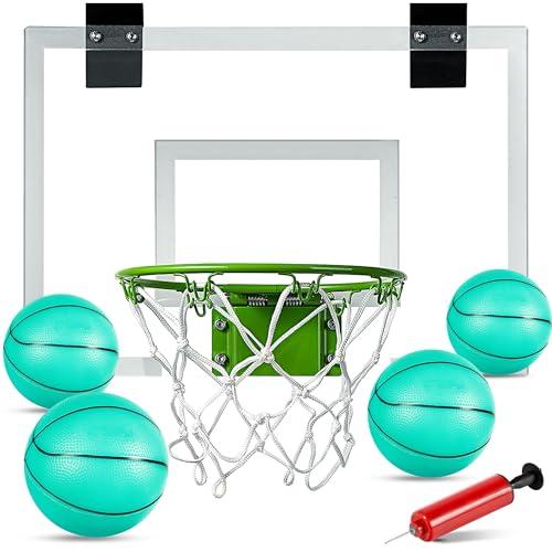 ropoda Mini Basketballkorb Indoor-Leuchtet im Dunkeln, Basketballkorb Indoor Kinder, Basketballkorb Indoor für Zimmer mit 4 Bällen & Pumpe, Tür Basketballkorb Geschenk für Kinder Erwachsene ropoda Mini Basketballkorb Indoor-Leuchtet im Dunkeln, Basketballkorb Indoor Kinder, Basketballkorb Indoor für Zimmer mit 4 Bällen & Pumpe, Tür Basketballkorb Geschenk für Kinder Erwachsene von ROPODA