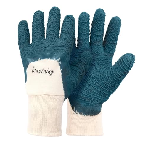 ROSTAING Handschuhe PROTECT - Latex-Handschuhe für die gemischte Gartenarbeit Rosen und kleine Dornen - Wasserdichter Schutz - Ideal zum Schneiden von Dornen - Schutzhandschuhe - Grün Blau ROSTAING Handschuhe PROTECT - Latex-Handschuhe für die gemischte Gartenarbeit Rosen und kleine Dornen - Wasserdichter Schutz - Ideal zum Schneiden von Dornen - Schutzhandschuhe - Grün Blau von ROSTAING