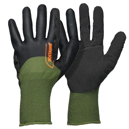 ROSTAING Handschuhe SARMENT - Ein Paar Schutzhandschuhe zum Beschneiden und Ziehen von Weinrebenholz - Idealer Schutz bei kaltem und feuchtem Wetter - Handschuhe für die Baumpflege - Khaki ROSTAING Handschuhe SARMENT - Ein Paar Schutzhandschuhe zum Beschneiden und Ziehen von Weinrebenholz - Idealer Schutz bei kaltem und feuchtem Wetter - Handschuhe für die Baumpflege - Khaki von ROSTAING