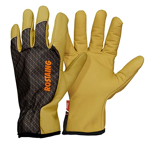 ROSTAING Handschuhe SEQUOIA - Ein Paar Gartenhandschuhe aus Leder - Für alle Arbeiten in trockener und feuchter Umgebung - Pflanzen, Umgraben - Atmungsaktiv und ergonomisch - wasserabweisender ROSTAING Handschuhe SEQUOIA - Ein Paar Gartenhandschuhe aus Leder - Für alle Arbeiten in trockener und feuchter Umgebung - Pflanzen, Umgraben - Atmungsaktiv und ergonomisch - wasserabweisender von ROSTAING