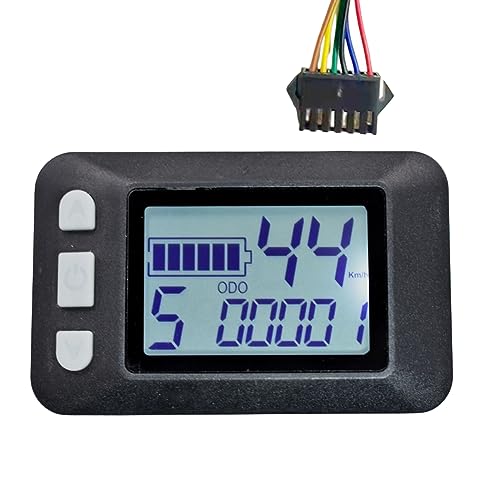 ROTEMADEGG P9 LCD-Display, Armaturenbrett, LCD-Bildschirm, 24 V, 36 V, 48 V, 60 V, Ersatzzubehör für Elektro-Scooter, LCD-Display (SM-Stecker, 6-polig) von ROTEMADEGG