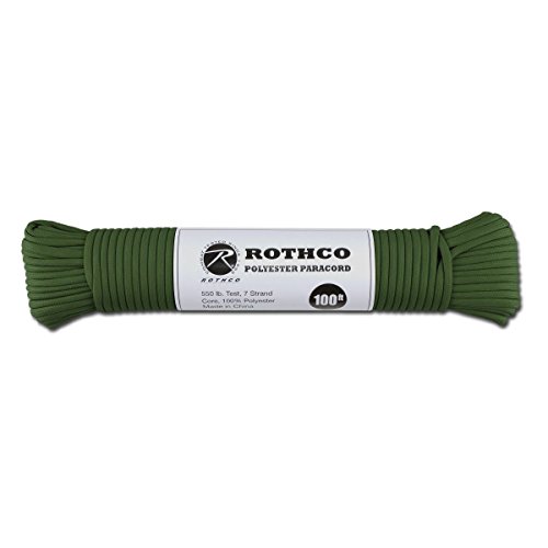 ROTHCO Paracord 550 lb Hunter grün 100 ft. Polyester von ROTHCO