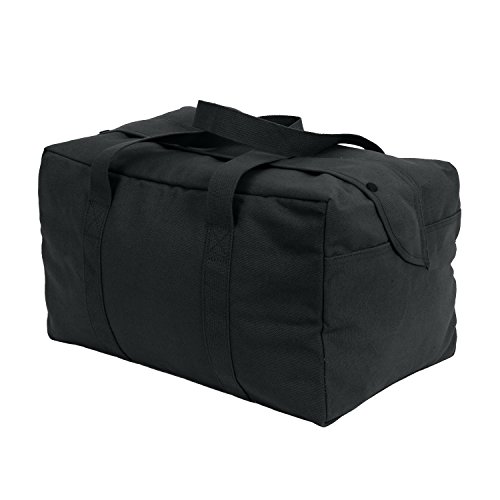 Rothco Canvas Kleine Fallschirm-Cargo-Tasche, Schwarz Rothco Canvas Kleine Fallschirm-Cargo-Tasche, Schwarz von ROTHCO