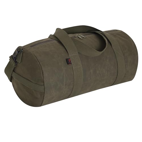 Rothco Schultertasche, gewachst, Leinen, 48 cm, Olivgrün Rothco Schultertasche, gewachst, Leinen, 48 cm, Olivgrün von ROTHCO
