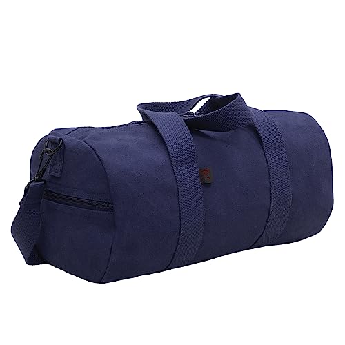 Rothco Segeltuch Schulter Duffle Bag Duffel Gym Bag für Männer Frauen Sport Duffel Bag, Marineblau, 17 Inches von ROTHCO